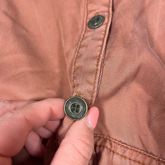 Anthropologie Holding Horses Comfy Boho Shirt Dress Rose Pink High Low Sz 8 - Picture 8 of 12